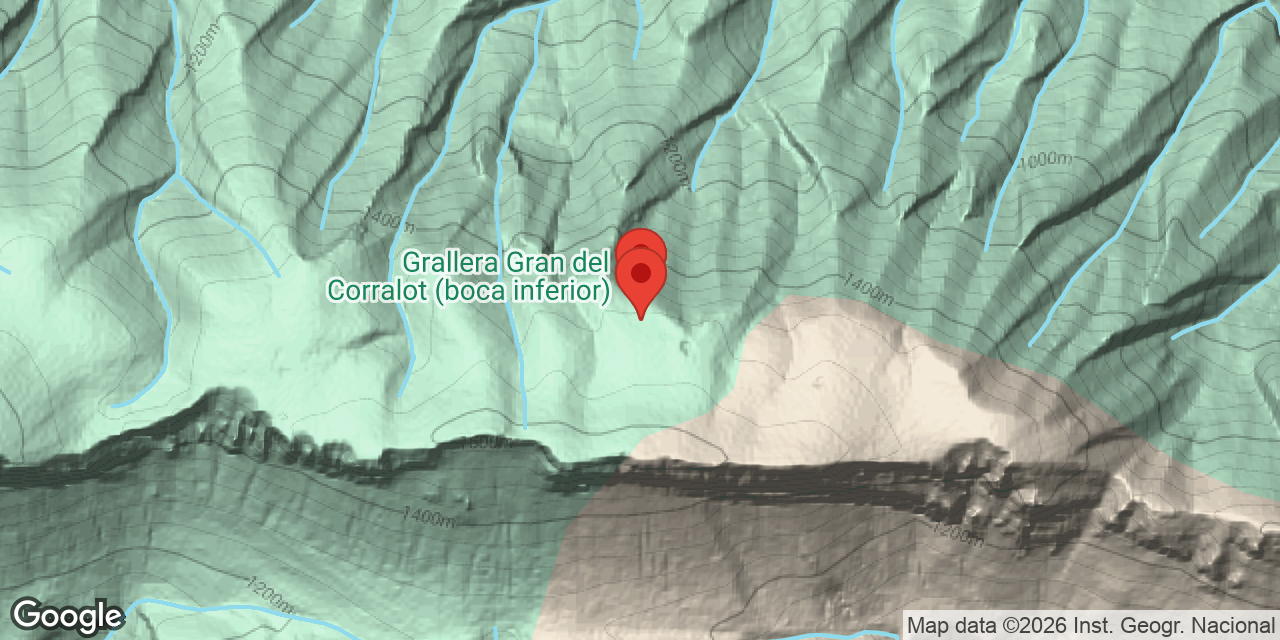 Carte de situation de CORRALOT, GRALLERA GRAN DEL