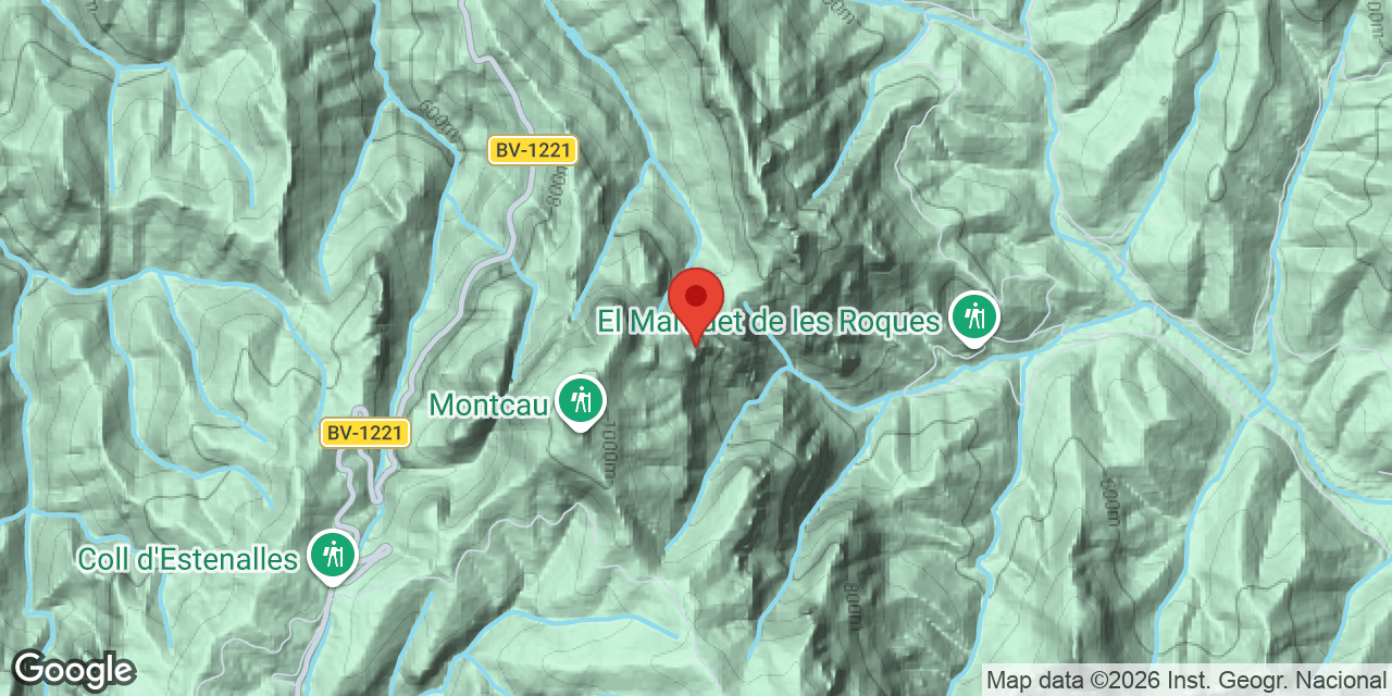 Location map of COLL DE LLOR, COVA GRAN DEL