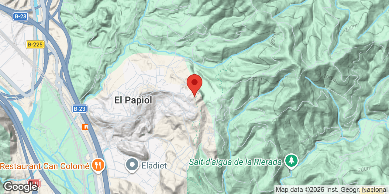 Carte de situation de PAPIOL, ESCLETXES DE