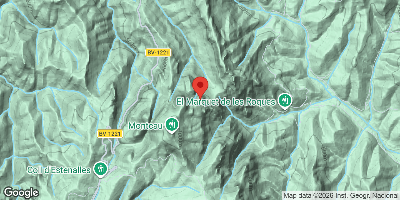 Mapa de situació de VALL, COVA DE LA