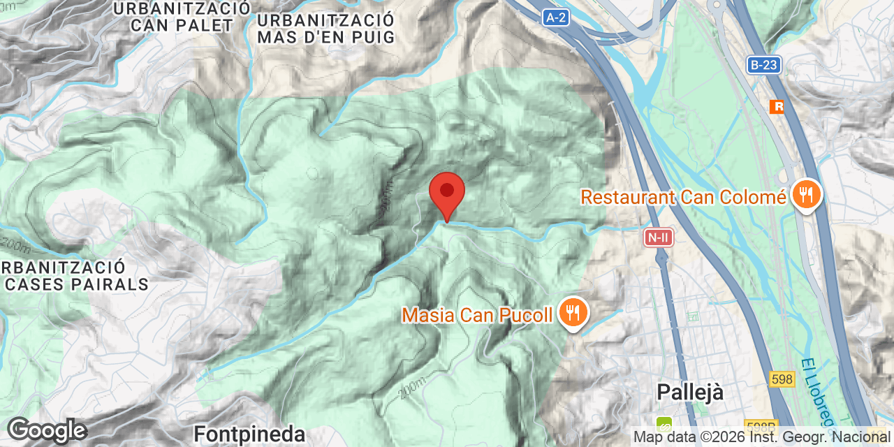 Mapa de situació de PRESA D'AIGUA, FORAT Nº2 DE LA