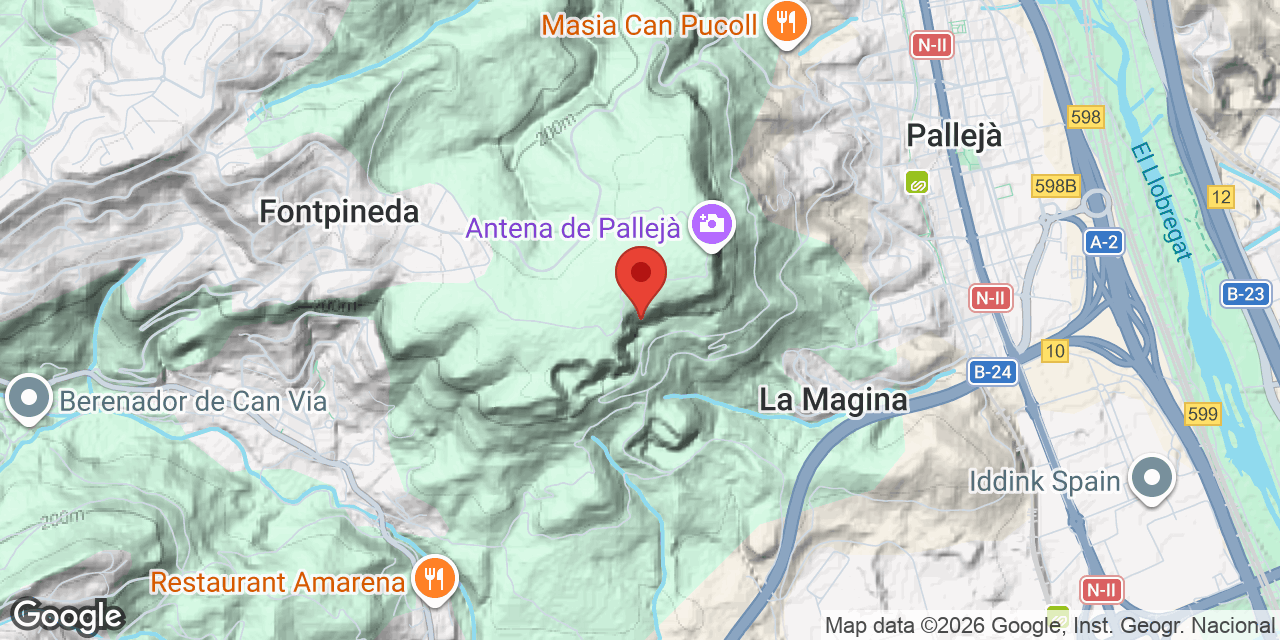 Mapa de situación de DUES BOQUES, ESCLETXA DE LES