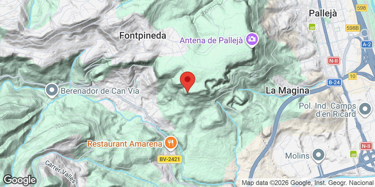 Mapa de situación de CAN PONÇGEM, COVA DE