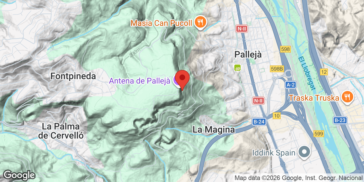 Mapa de situació de BOSC CREMAT, COVA PETITA DEL