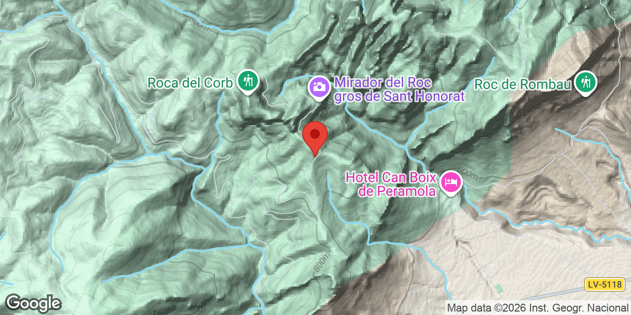 Carte de situation de ROCA DEL CORB, AVENC DE LA