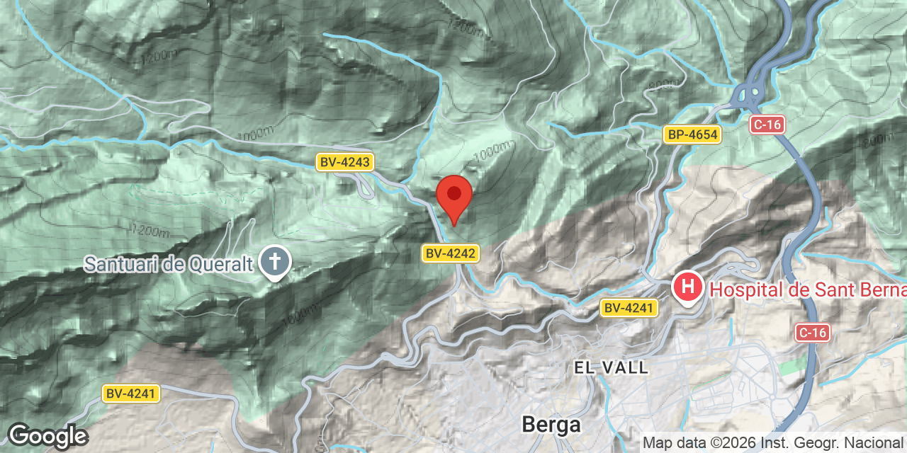 Location map of HOSTAL DEL GUIU, COVA DE L'