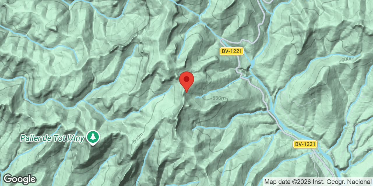 Mapa de situación de CASTELLSAPERA, AVENC DE