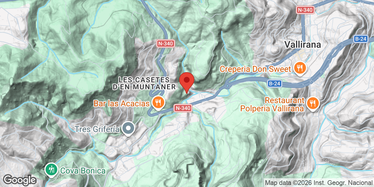 Carte de situation de LLOP MENJAPLOMES, ESCLETXA DEL