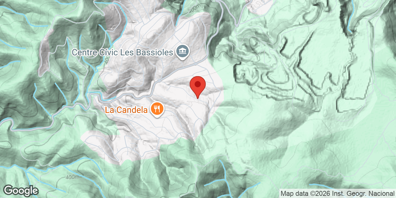 Mapa de situació de PLA DE BASSIOLES, AVENC PETIT DEL