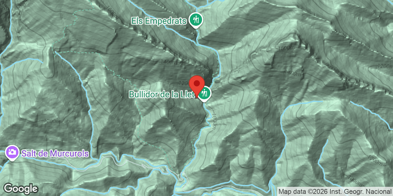 Carte de situation de LLET, BULLIDOR DE LA