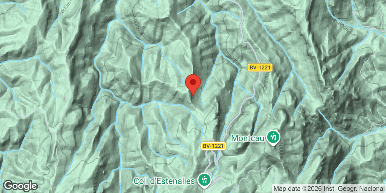 Mapa de situación de PIQUES, AVENC DE LES