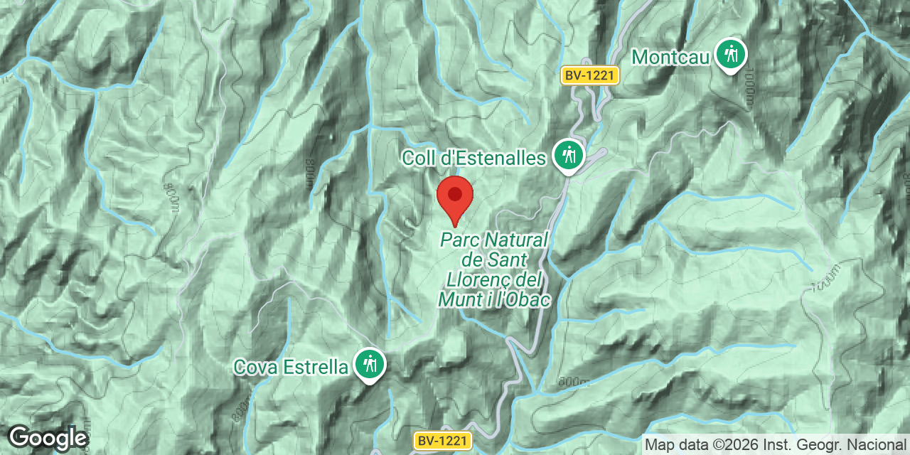 Mapa de situació de SANT JAUME DE LA MATA, AVENC DE
