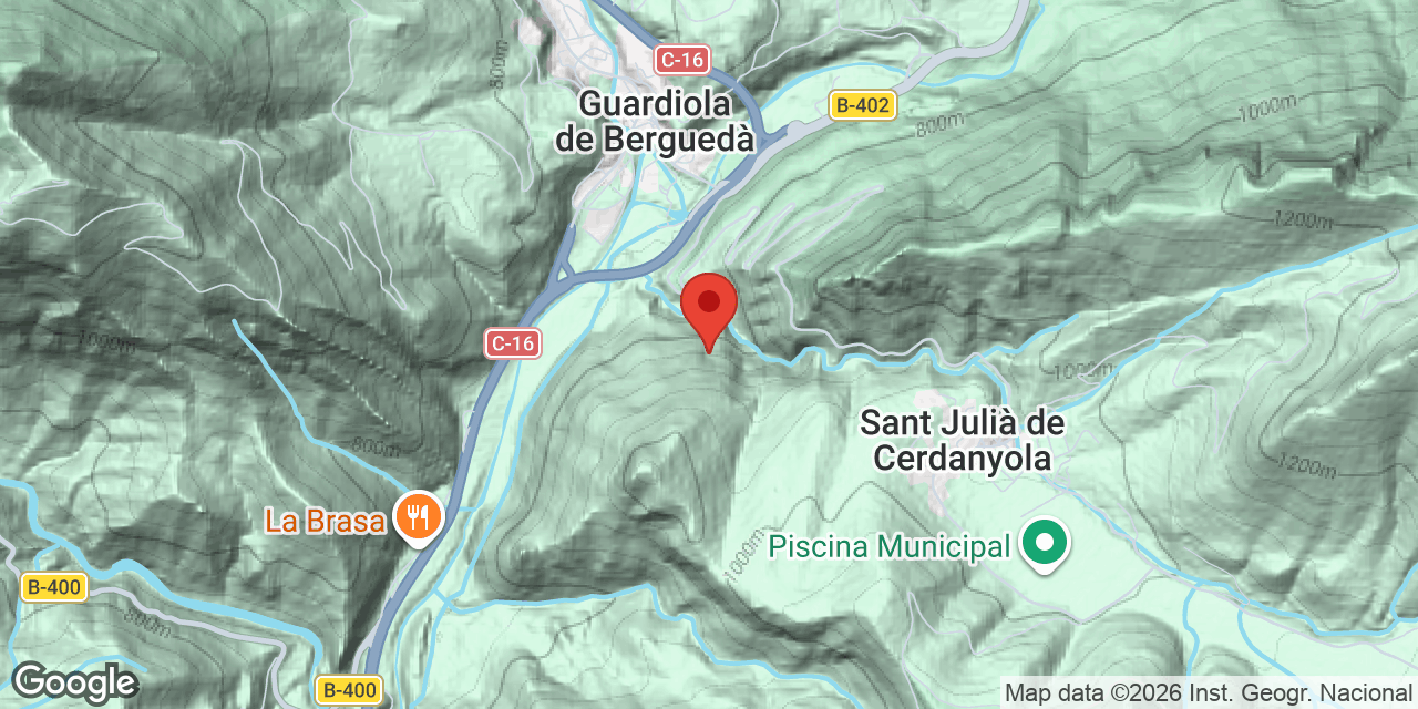 Mapa de situació de NOU FONTS, SURGÈNCIA DE LES