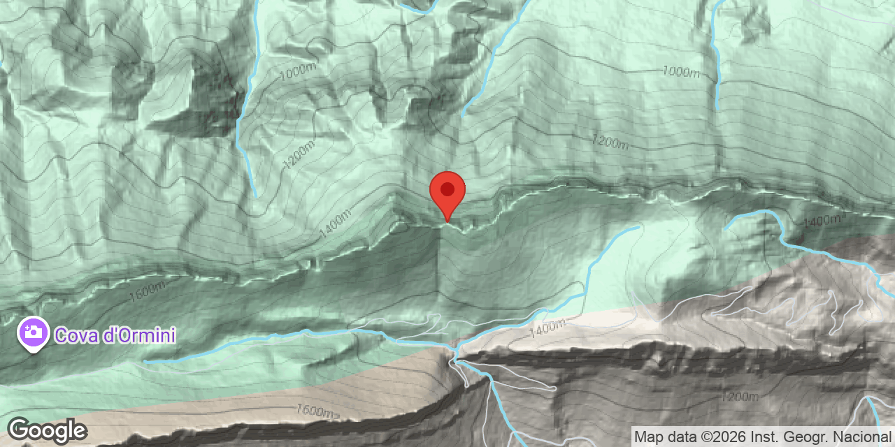 Mapa de situació de COLL DE LA CREU, AVENC SUPERIOR DEL