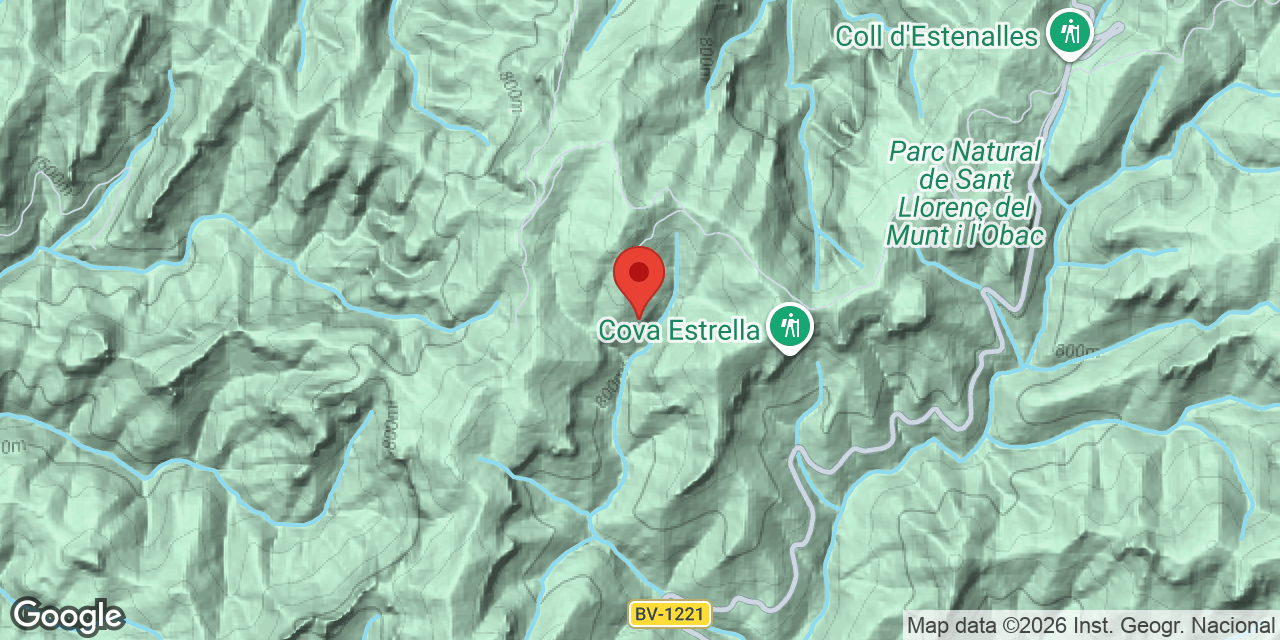 Mapa de situació de LLEST, AVENC DEL