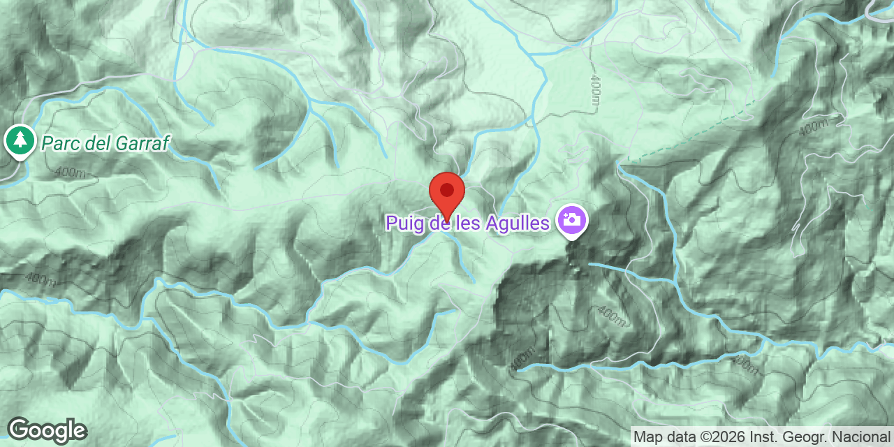 Mapa de situació de MAS TRAVAL,  AVENC DE