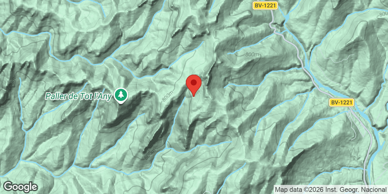 Mapa de situació de CANAL DE MURA, AVENC DE LA