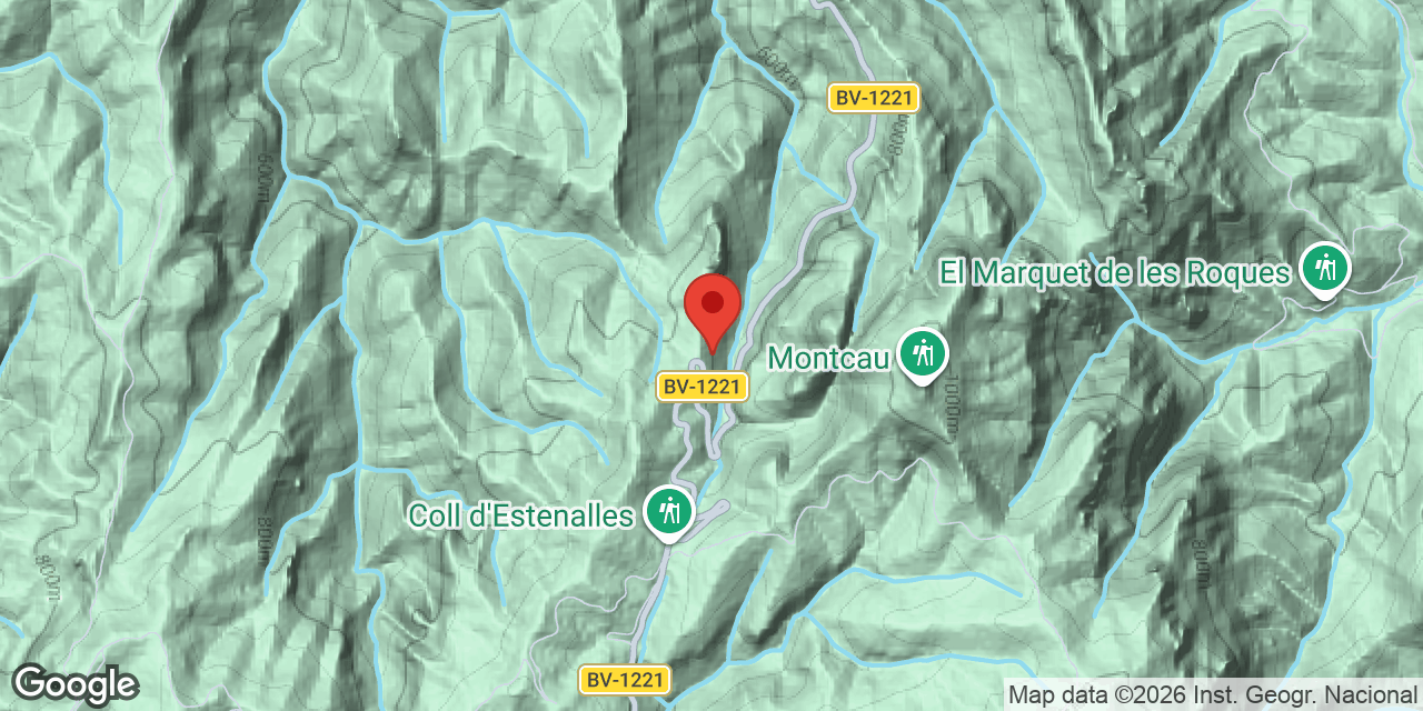 Mapa de situación de TRONC, AVENC DEL