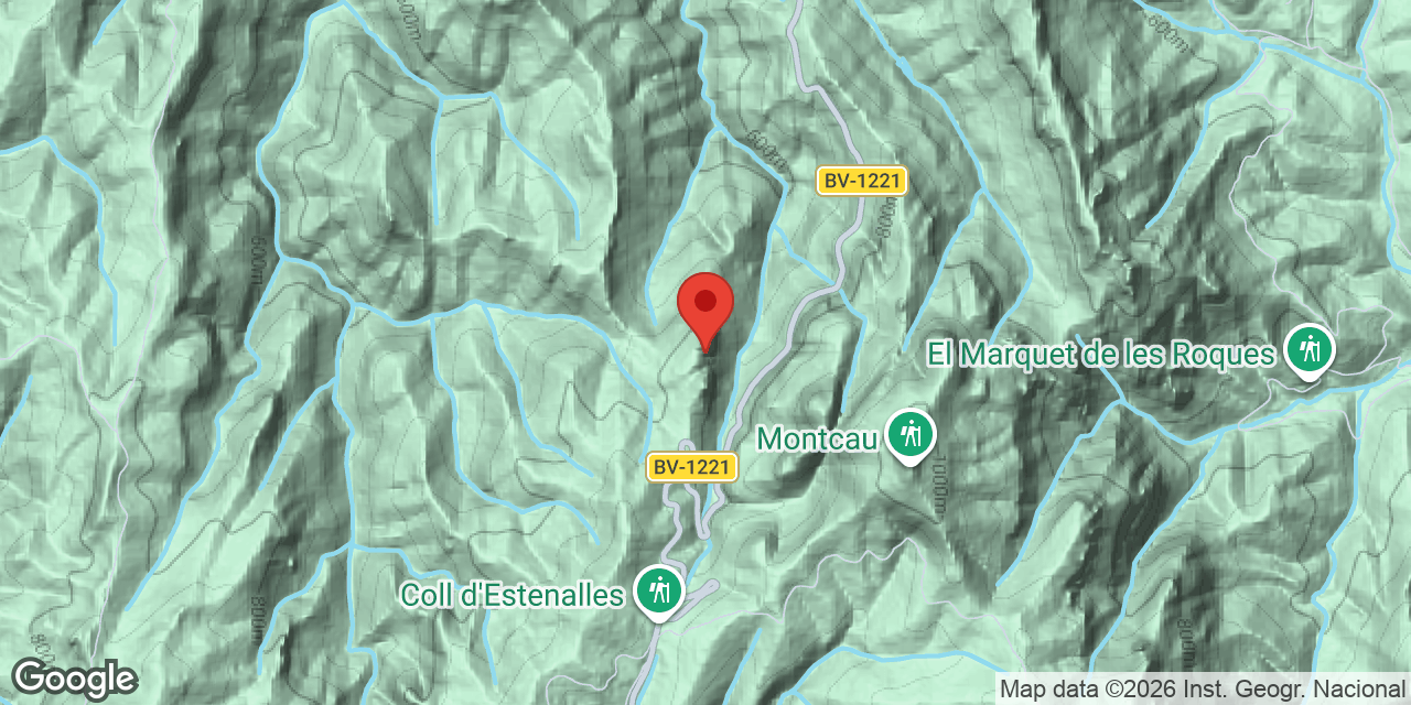 Mapa de situació de FALCONERA, LES FORADADES DE LA