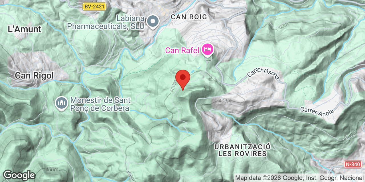 Carte de situation de NOSTRE, AVENC