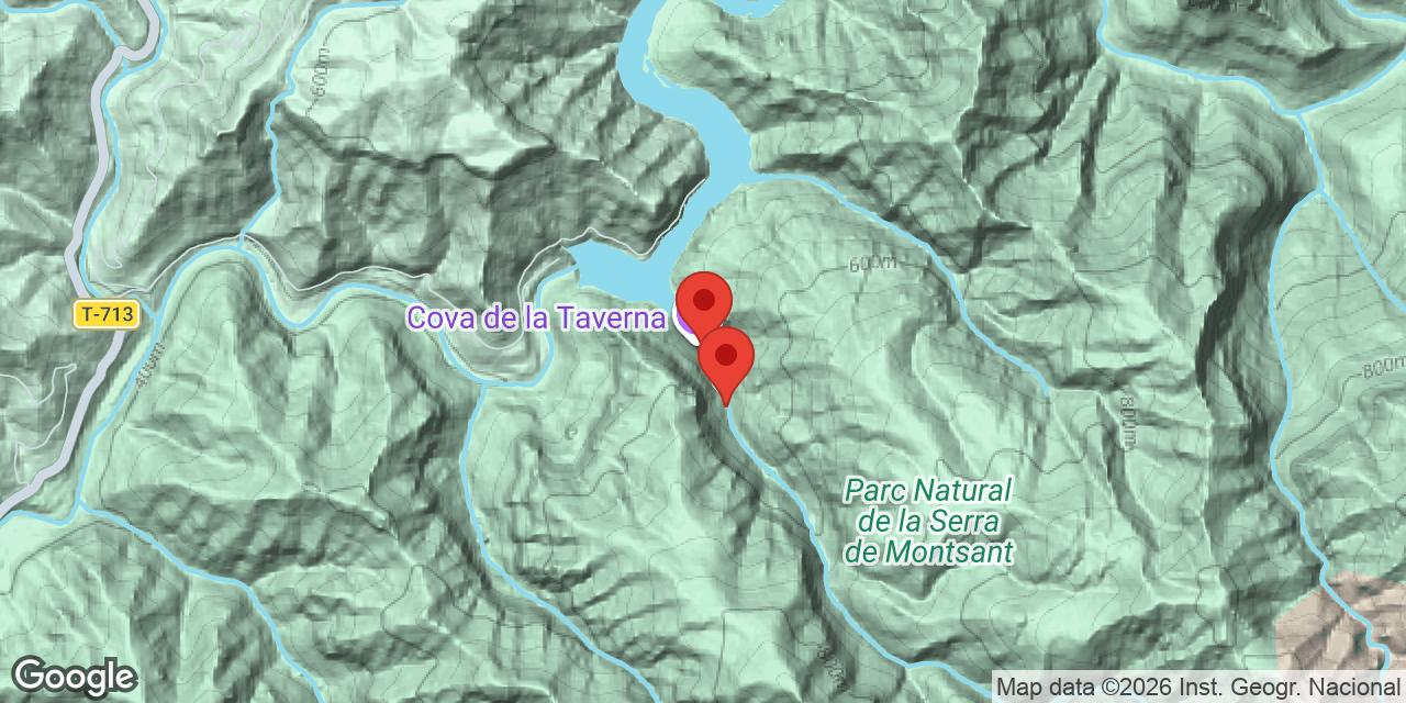 Mapa de situació de TAVERNA, COVA DE LA