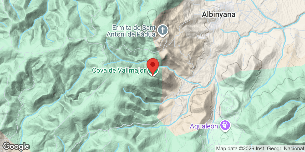 Mapa de situación de VALLMAJOR, COVA DE