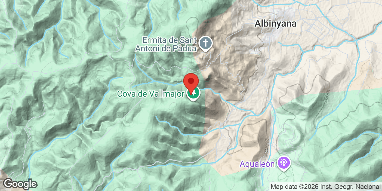 Mapa de situació de FORADADA, AVENCS I COVA DE LA