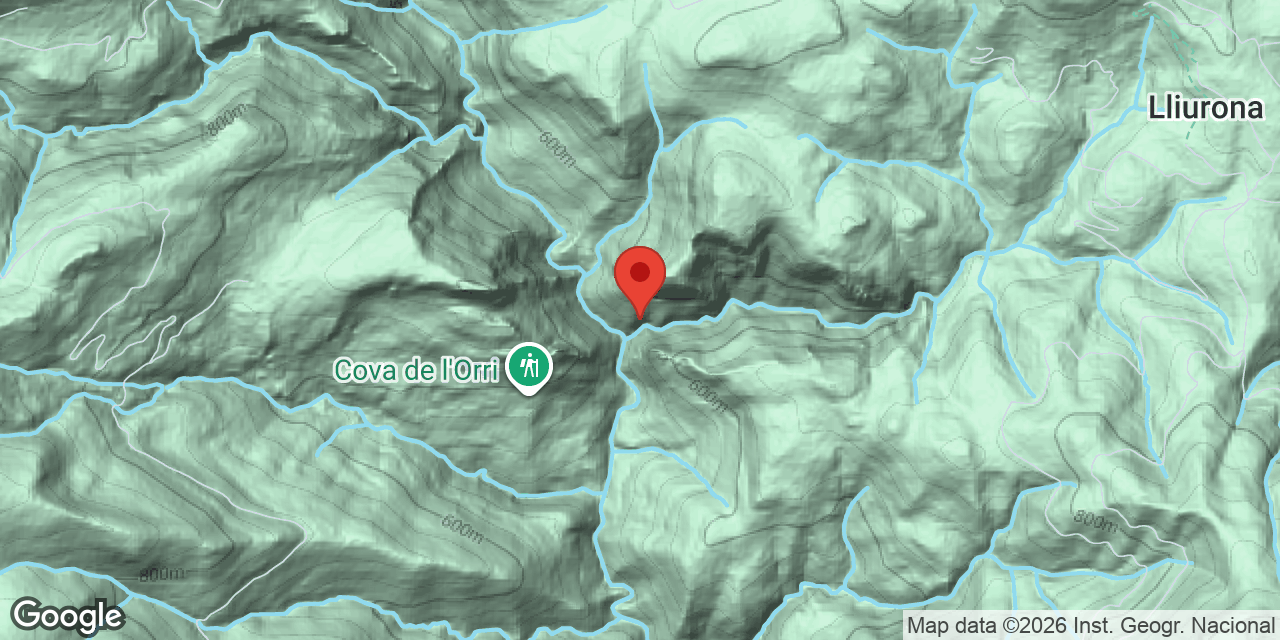 Mapa de situació de MAQUI, COVA DEL