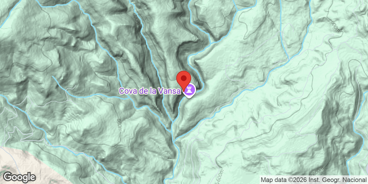 Mapa de situación de VANSA, COVA DE LA