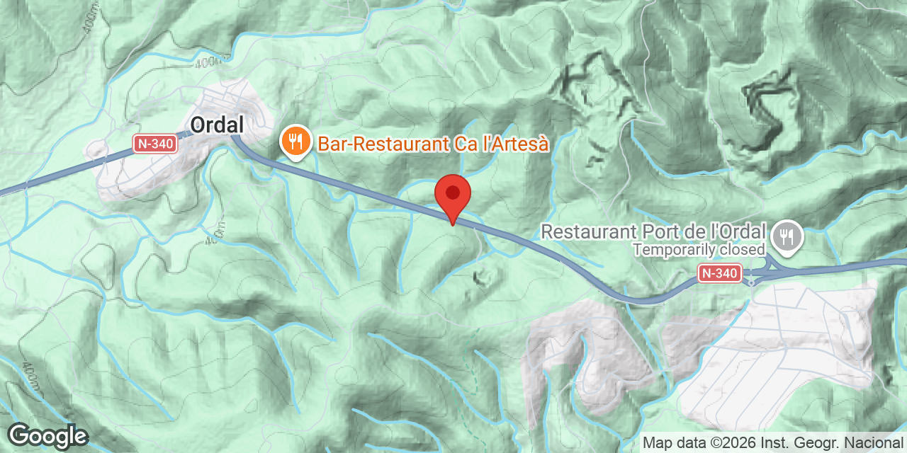 Mapa de situación de FORN, AVENC DEL
