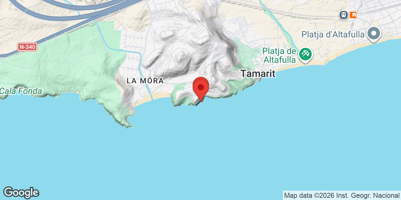 Mapa de situació de CALA DE LA MÓRA, AVENC I COVA DE LA