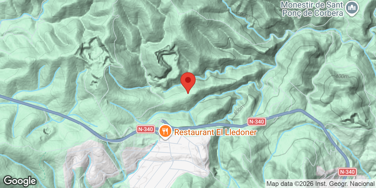 Mapa de situació de PLOMADA,  AVENC DE LA