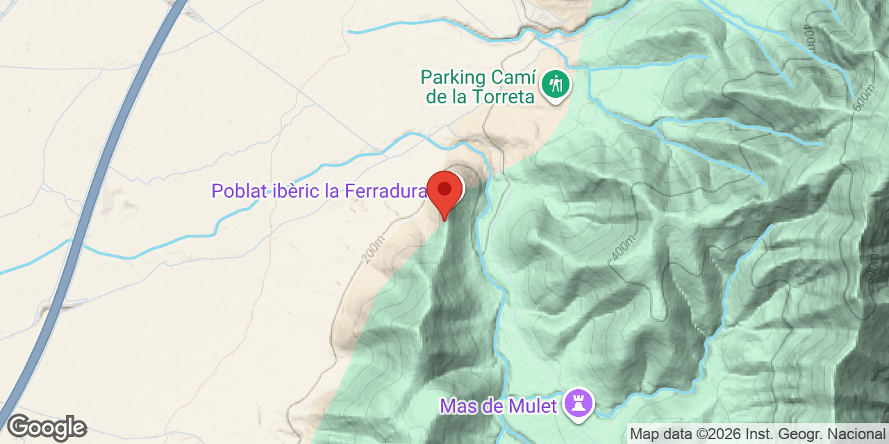 Mapa de situación de CASTELLETS, AVENC DELS