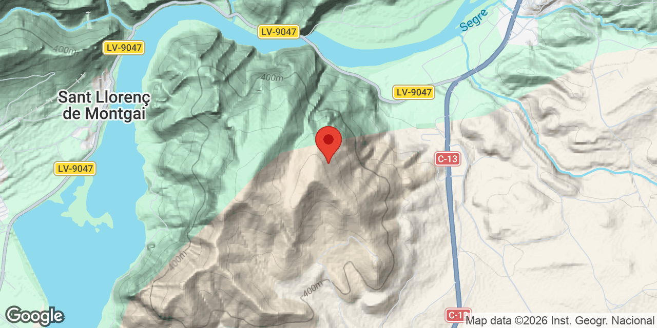Mapa de situación de ARANYES, AVENC DE LES