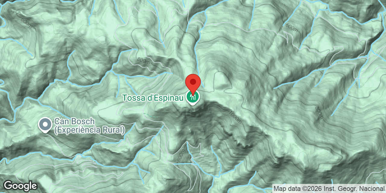 Mapa de situació de TOSSA D'ESPINAU Nº1-3, FORATS DE LA