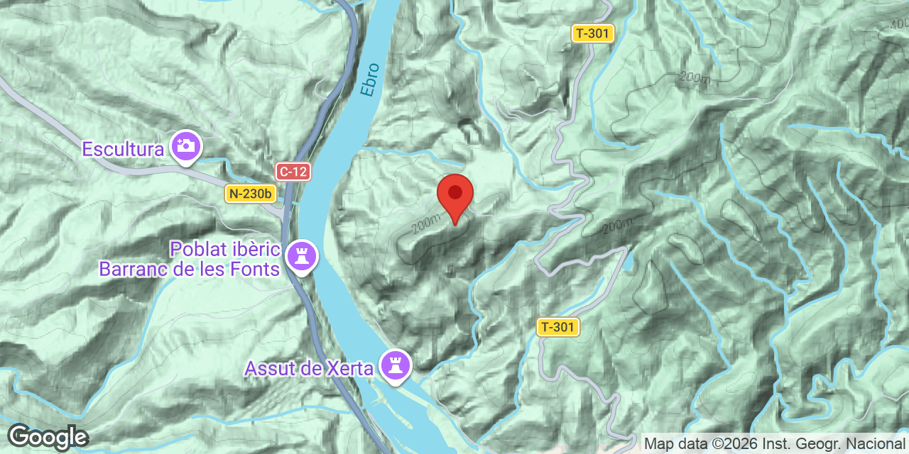 Mapa de situació de TORRETA, AVENC DE LA
