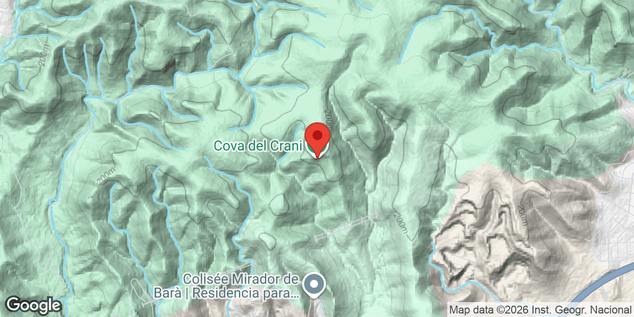 Carte de situation de CRANI, COVA DEL