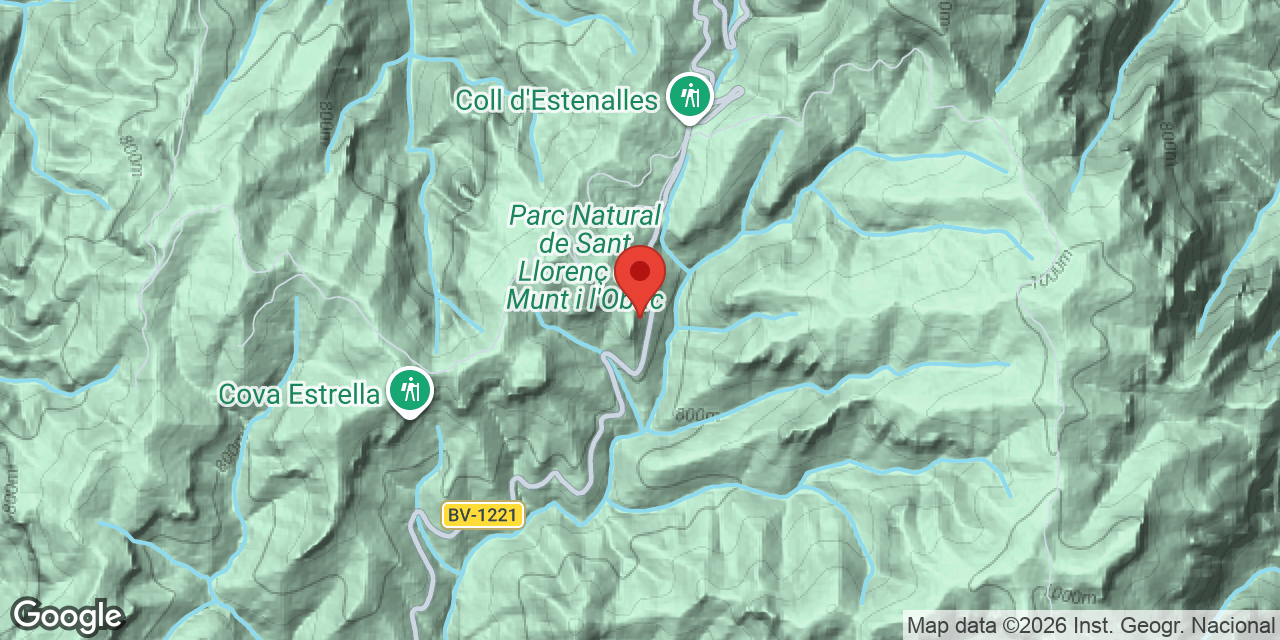 Mapa de situació de PUNTA DE LES SALERES, AVENC DE LA