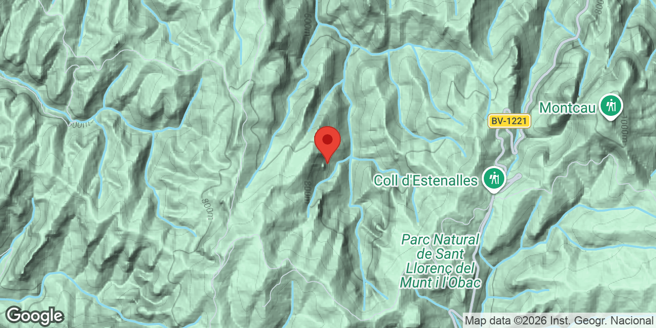 Mapa de situación de BREGA, AVENC DE LA