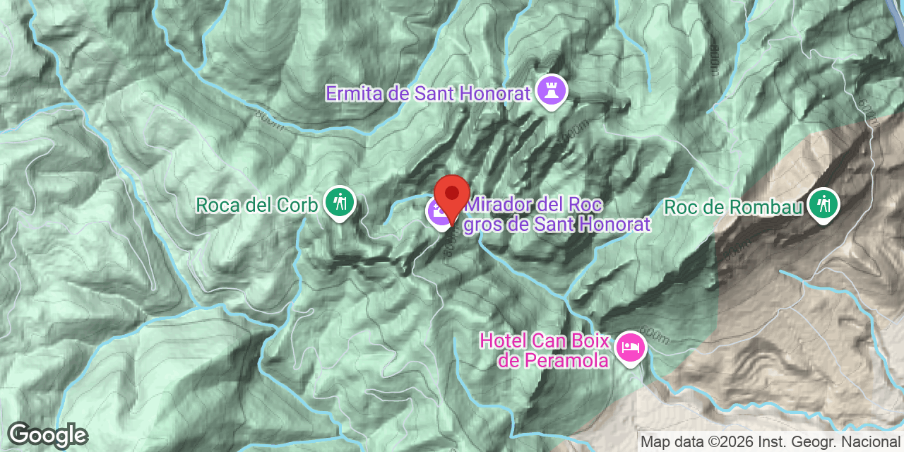 Mapa de situació de MASIA DEL CERVERÓ, ESPLUGA DE LA
