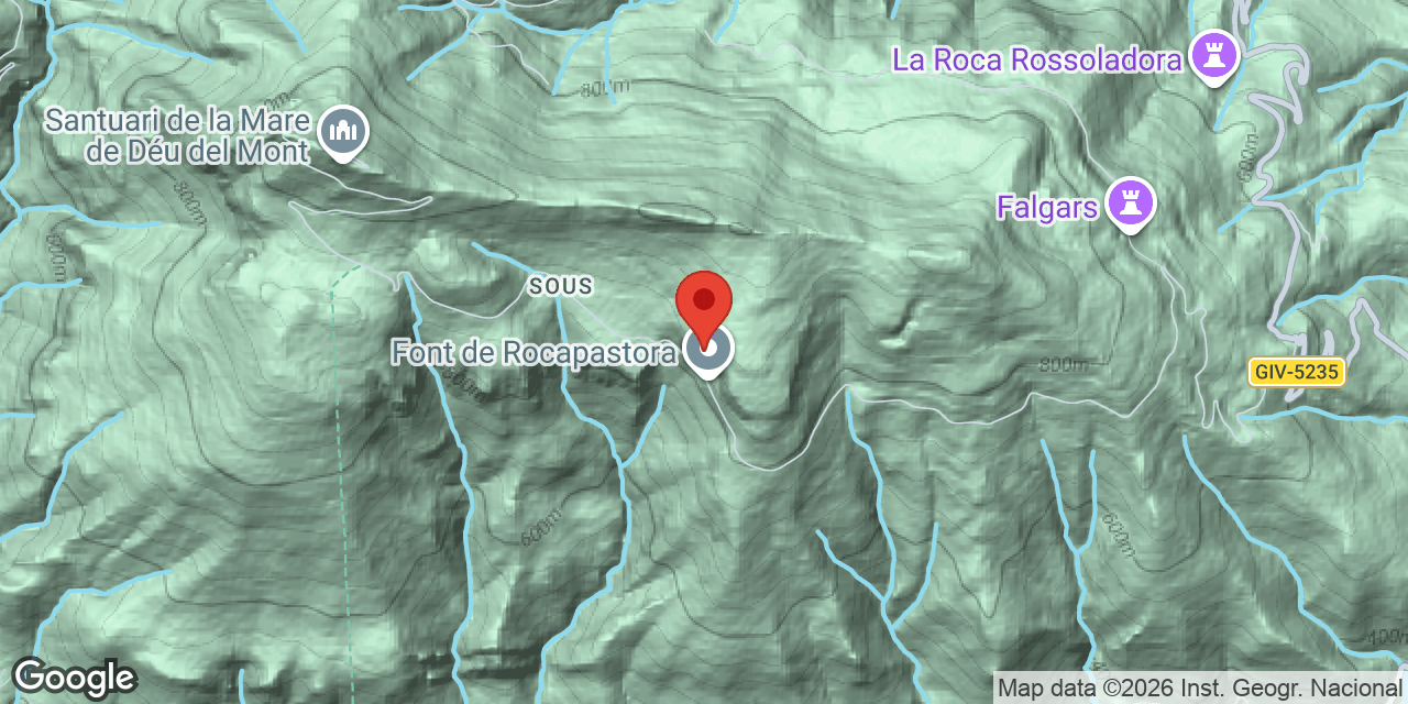 Mapa de situació de ROCA PASTORA, COVA PETITA DE