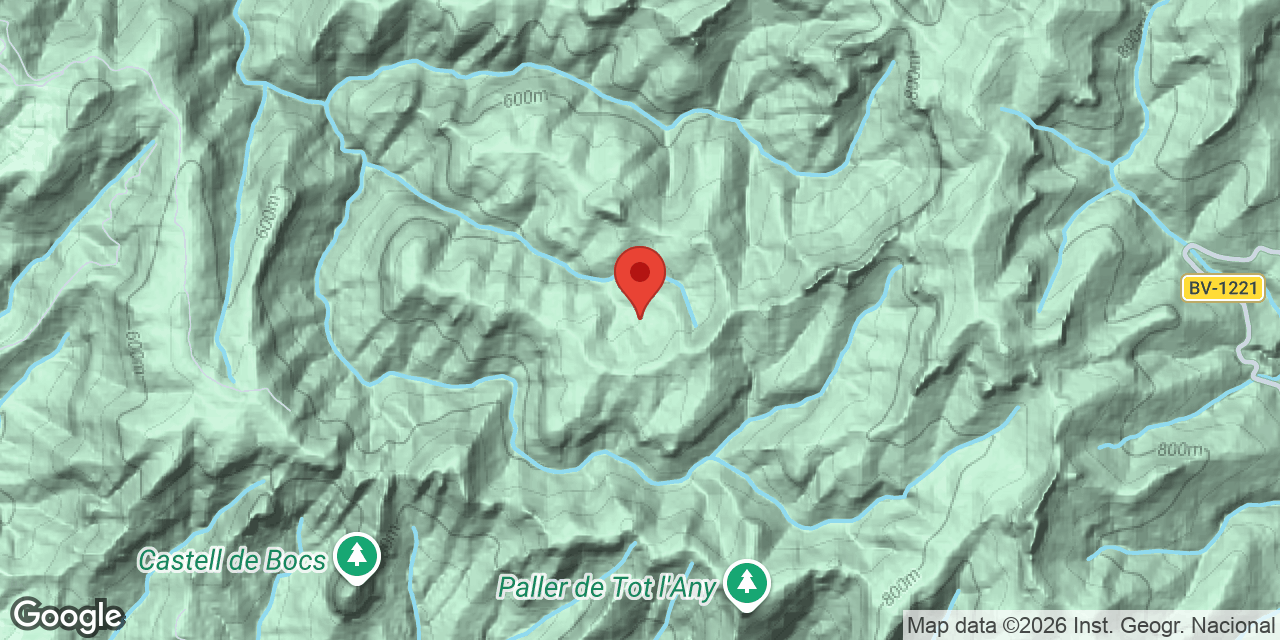 Mapa de situación de MAS DE L'ESPLUGA, AVENC DEL