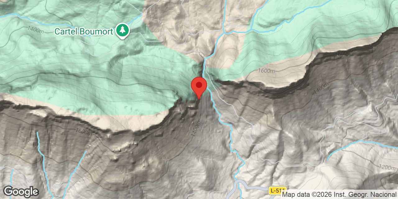 Mapa de situació de FEIXANS DE LA TORRE,  COVA DELS
