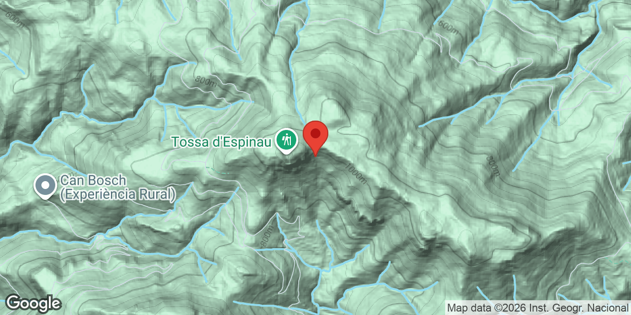 Mapa de situació de CINGLES DE LA TOSSA D'ESPINAU, BAUMA Nº3 DELS