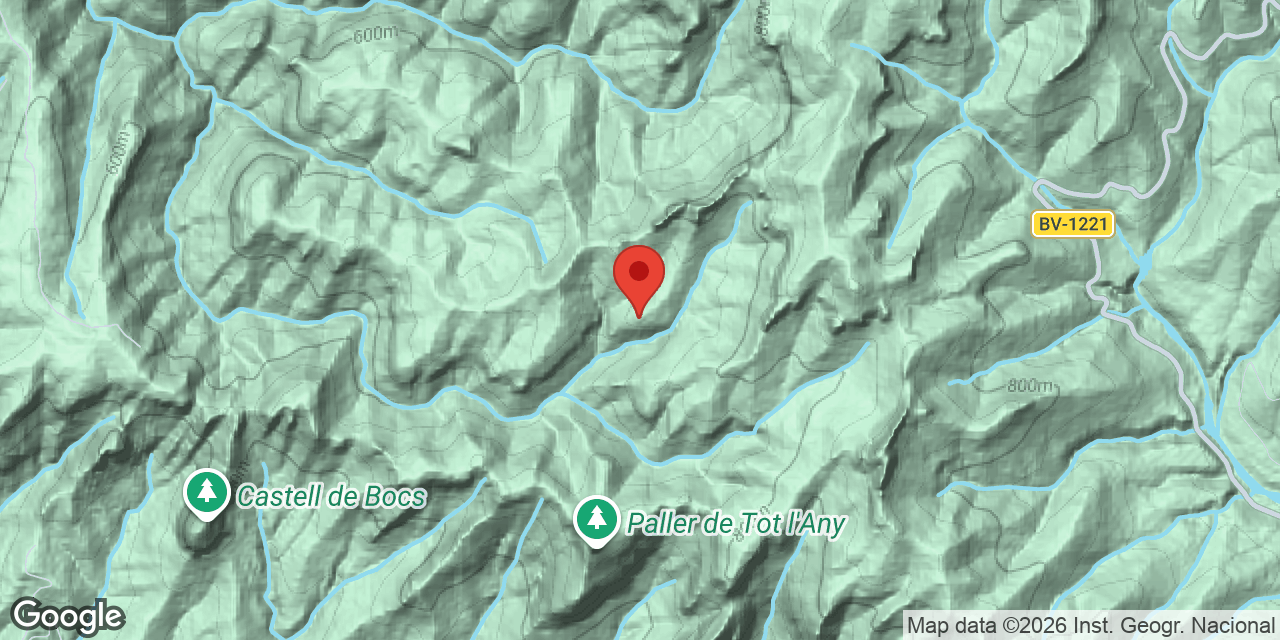 Mapa de situación de POLA, AVENC DE LA