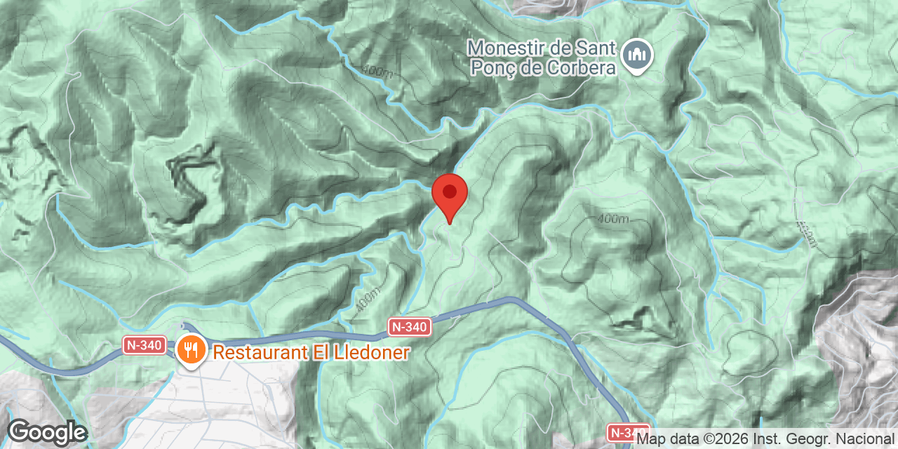 Mapa de situació de TORRENT DE LES COMES,  AVENC DEL