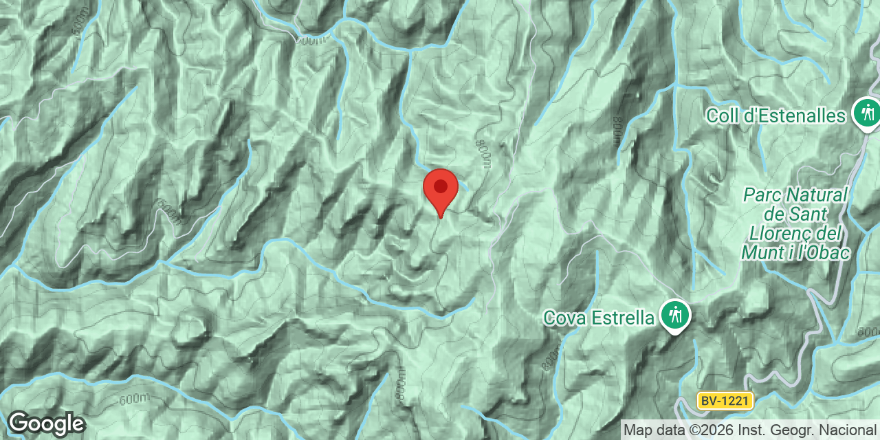 Mapa de situació de CAMÍ DE PUIGDOURE, AVENC DEL