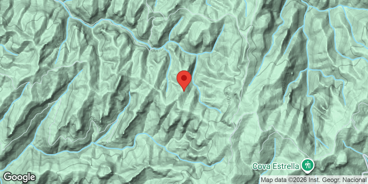 Mapa de situación de PINS CARGOLATS, AVENC DELS
