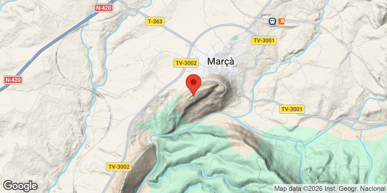 Mapa de situación de PASTOR, AVENC DEL