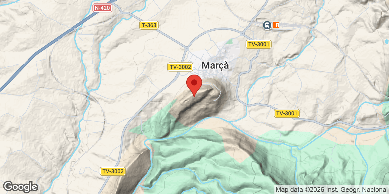 Mapa de situación de MILOQUERA AMAGADA, AVENC DE LA
